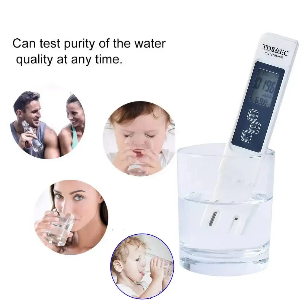 Digital TDS EC PPM Water Quality Tester Meter | 0–9990 LCD Pen