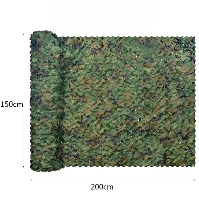 Tactical Woodland Camo Net 150x200cm | Hunting & Camping Shade