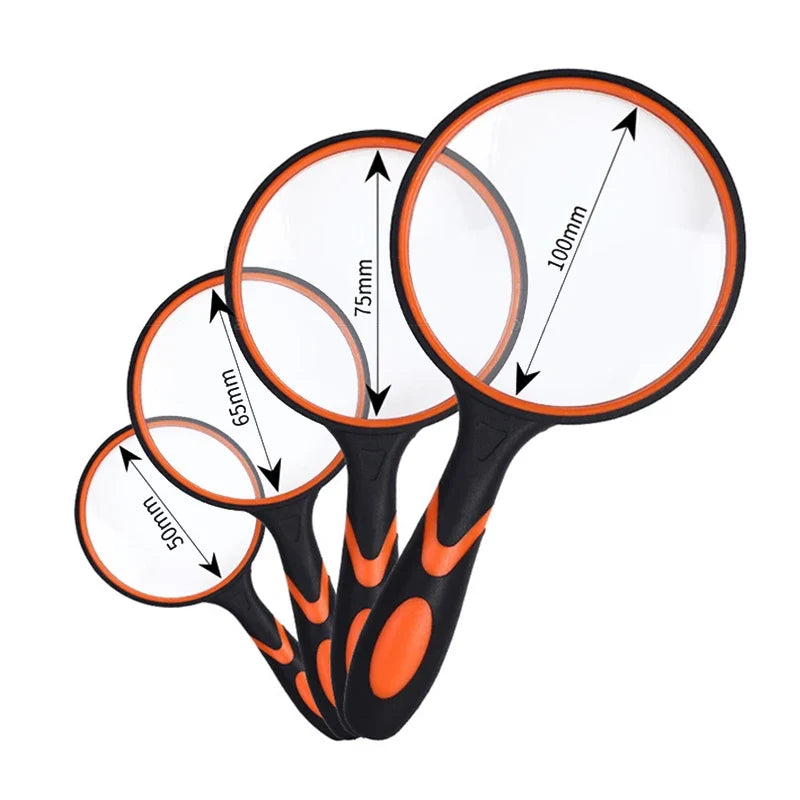 75mm Handheld Magnifying Glass 10x – Kids & Seniors Lens