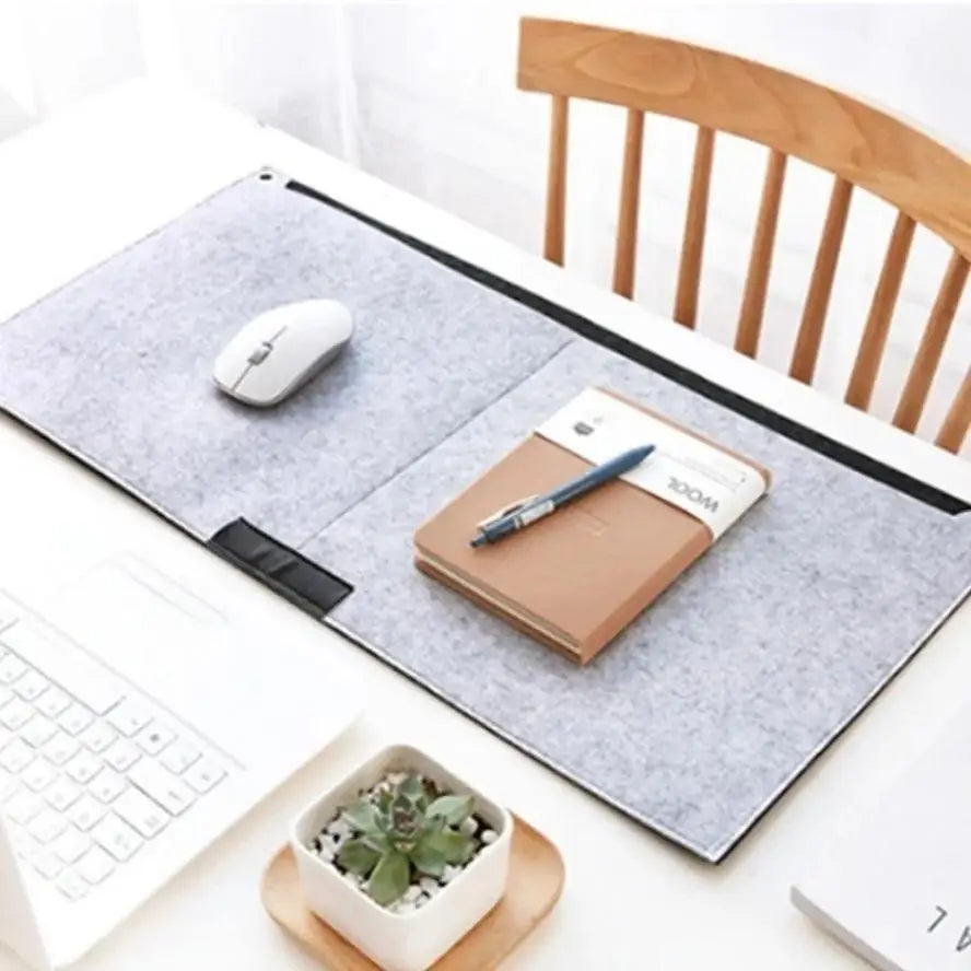 Large Felt Desk Mat – Non-Slip Mouse Pad & Desktop Protector