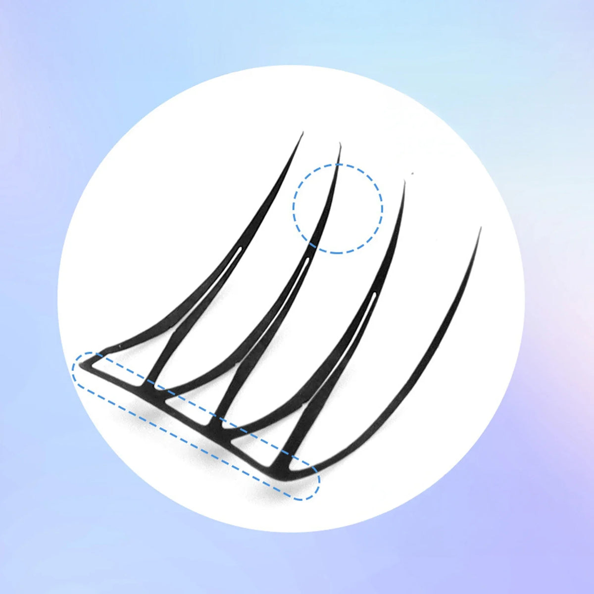Korean U-Shape Wispy False Eyelashes – 10 Rows | K-Beauty