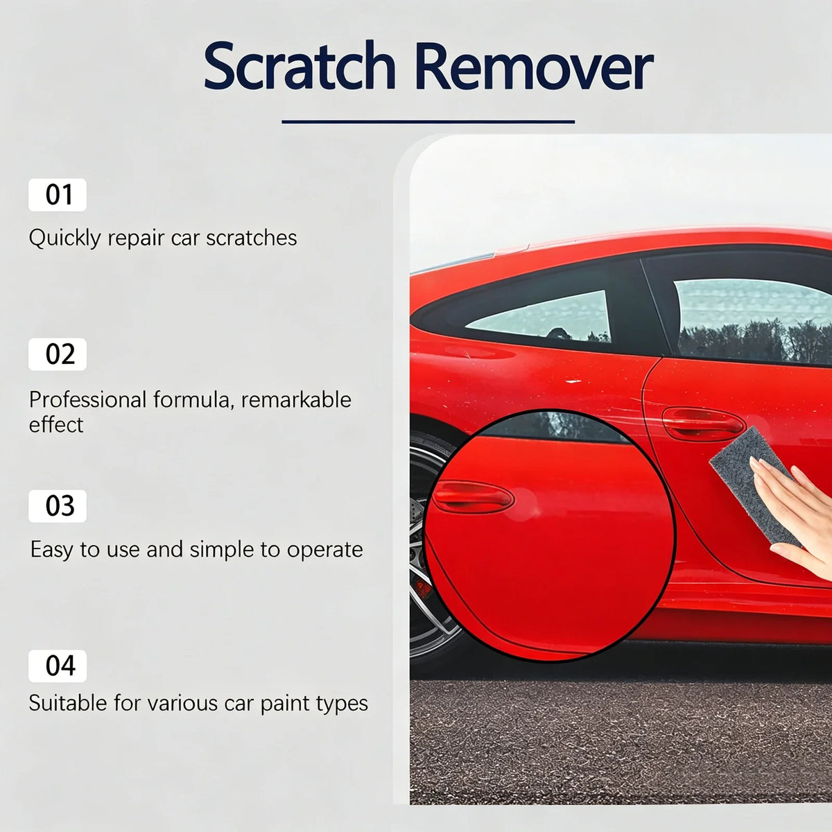 Homonth Car Scratch Repair Paste | Polish, Wax & Headlight Kit