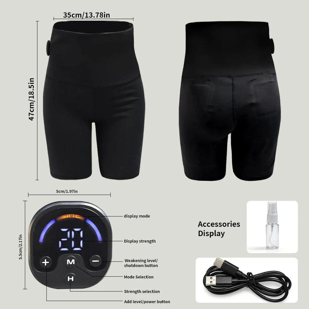 EMS Microcurrent Shaping Shorts | Butt Lift & Body Sculpting