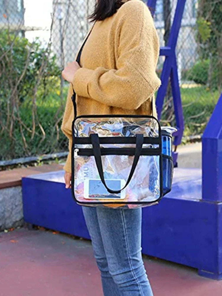 PVC Clear Waterproof Wash Bag Large Capacity Travel Shopping Storage