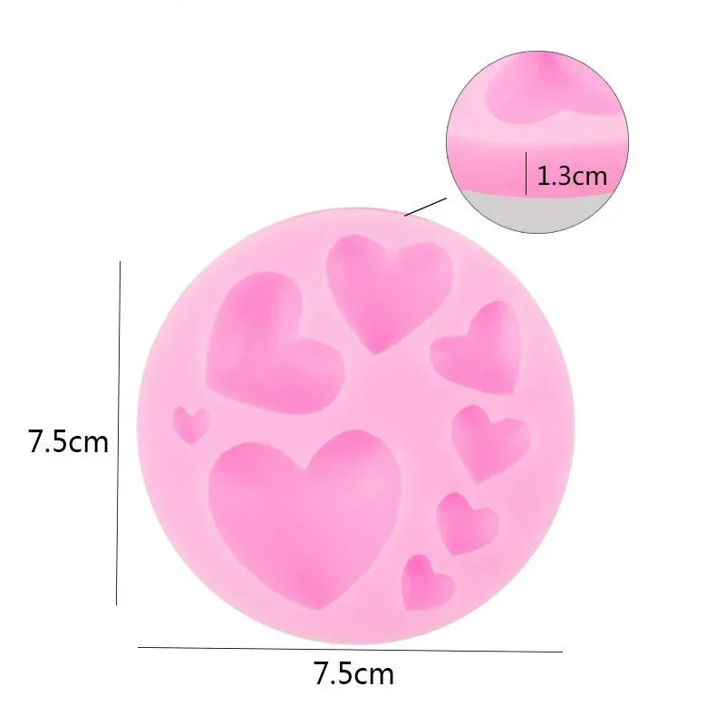 Heart Silicone Fondant Mold – DIY Chocolate & Cake Decorating