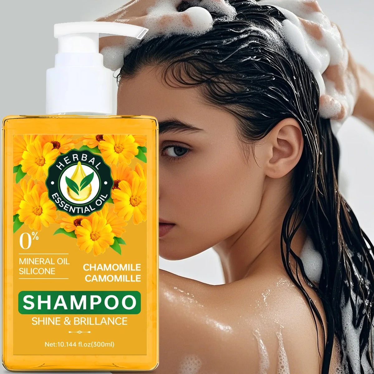 Herbal Essential Oil Shampoo – Chamomile, Aloe Vera & Passion Fruit