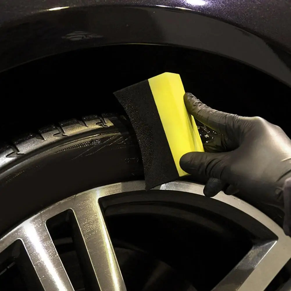 Auto Cleaning Sponge Brush Car Wheel Tire Wash Wipe Water Suction Pad