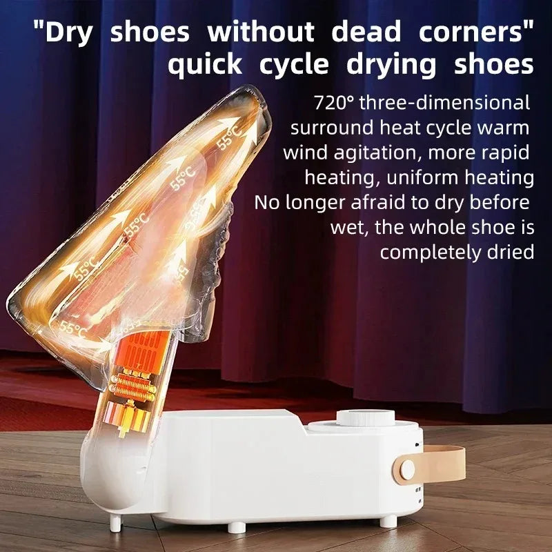 NOCCLILI Adjustable Shoe Dryer Warmer – Deodorizing & Sterilizing