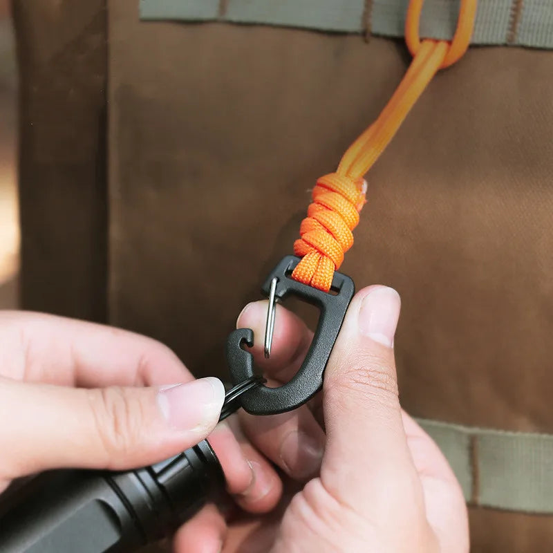 Plastic Carabiner Clip Keychain | Camping Backpack Hook