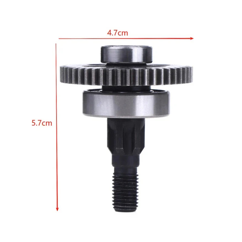 Lawn Mower 47-Groove Gear Set with Shaft & Pinion – 2 Pcs