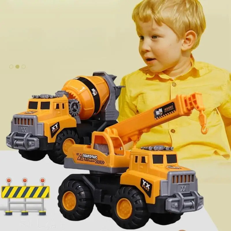 Concrete Mixer Truck Toy – Kids Construction Vehicle