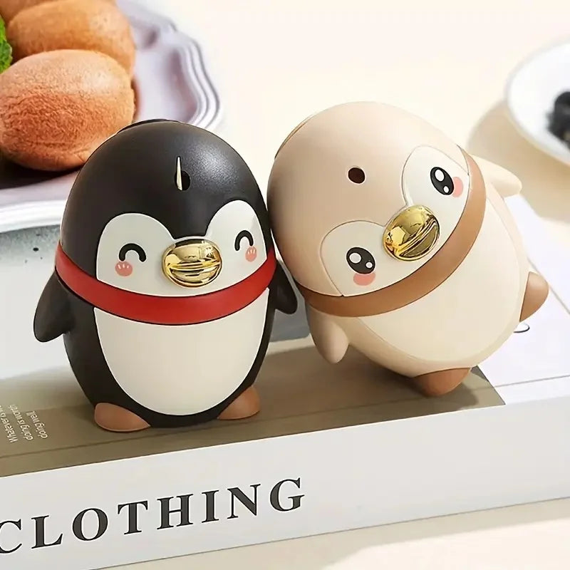 Penguin Toothpick Holder – Cute Automatic Press Dispenser