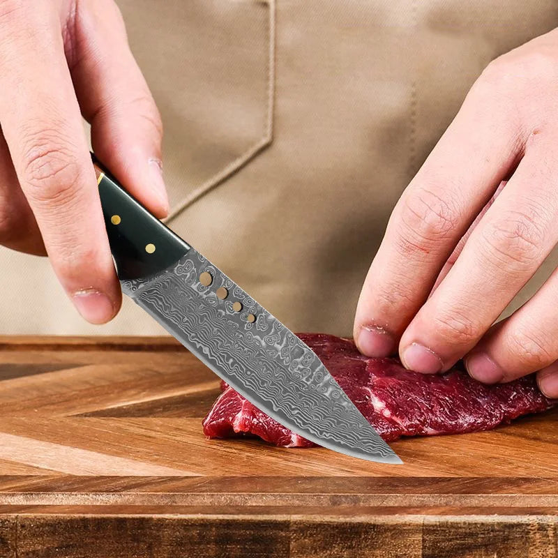 InLeung Damascus Steel Chef Knife – Sharp Wood Handle