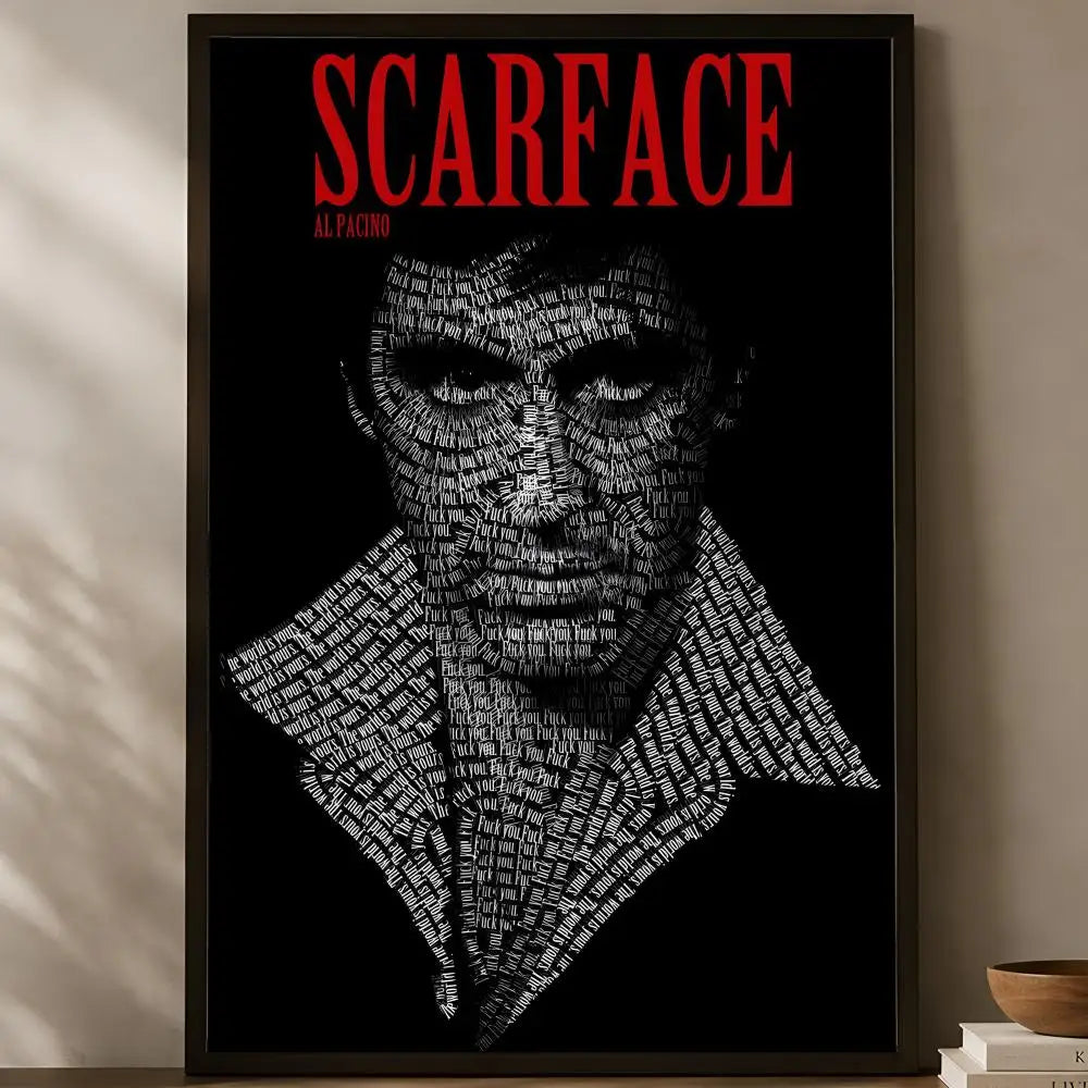 Scarface Movie Poster Self-Stick HD PVC Waterproof Wall Art