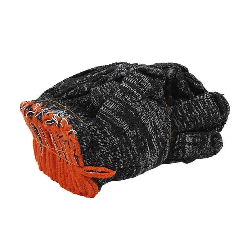12-Pairs Heavy Duty Nylon Work Gloves Abrasion Resistant Safety