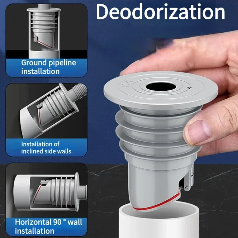 Silicone Drain Seal – Anti-Odor Anti-Backflow Sink Pipe Plug