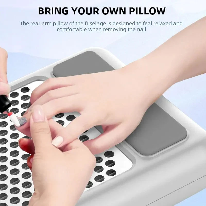 Nail Dust Extractor Vacuum Machine Adjustable Speed Reusable Filter