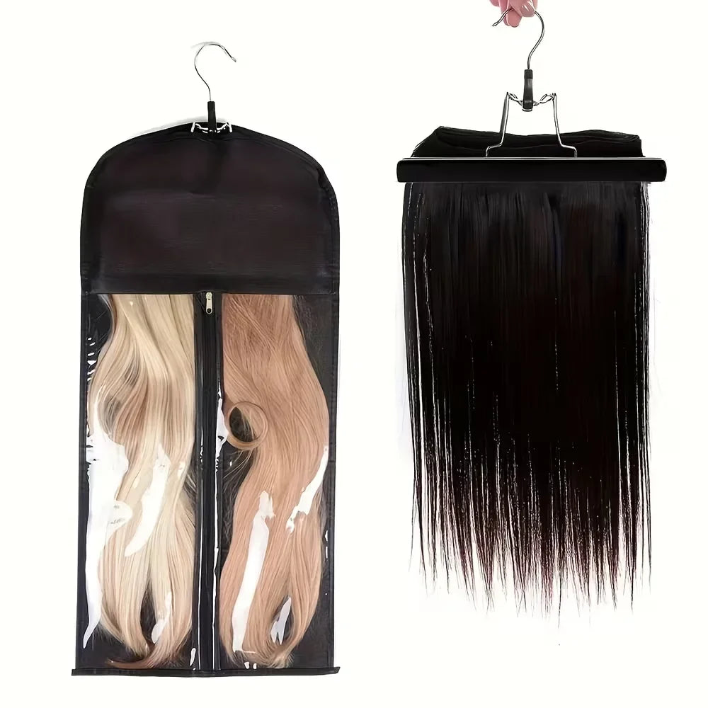 Wig Storage Bag & Hanging Hanger Organizer Set – Dustproof