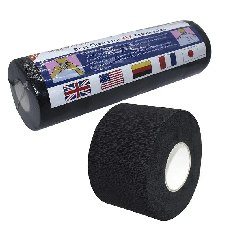 100-Piece Disposable Barber Neck Strips Roll | Salon Neck Paper