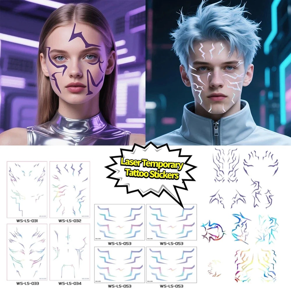 Waterproof Temporary Tattoo Stickers – Anime Cosplay & Party