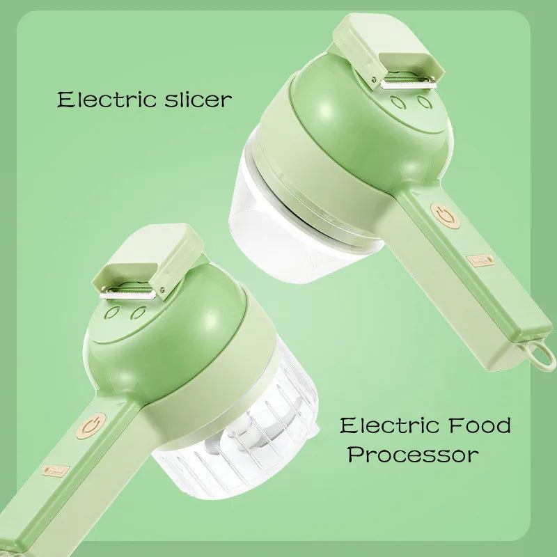 BALASHOV 4-in-1 Electric Food Chopper – Garlic Slicer & Grinder
