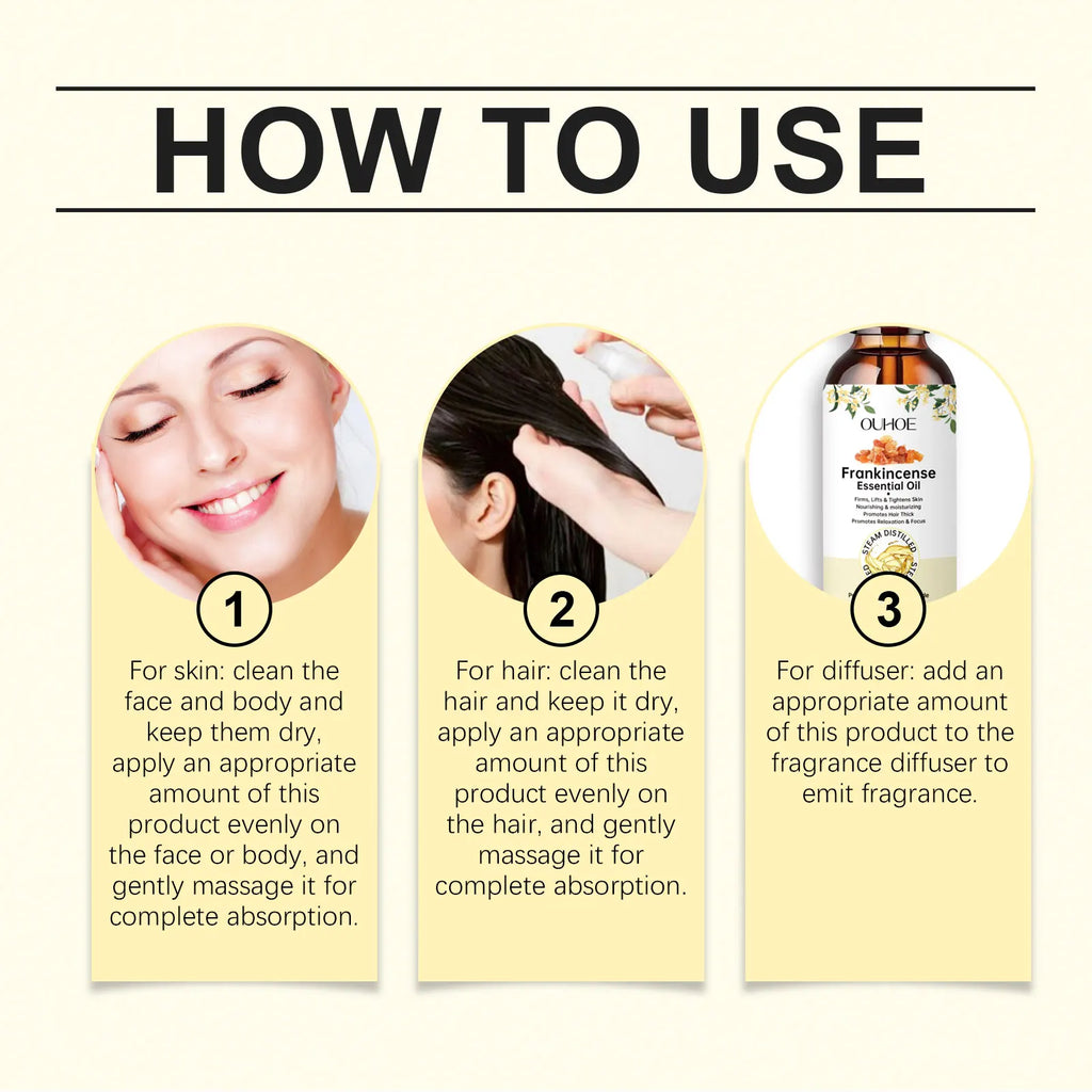 Frankincense Essential Oil 60ml – Hair, Skin & Body Care