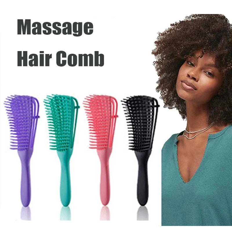 Detangling Brush Scalp Massage Comb for Curly & Thick Hair