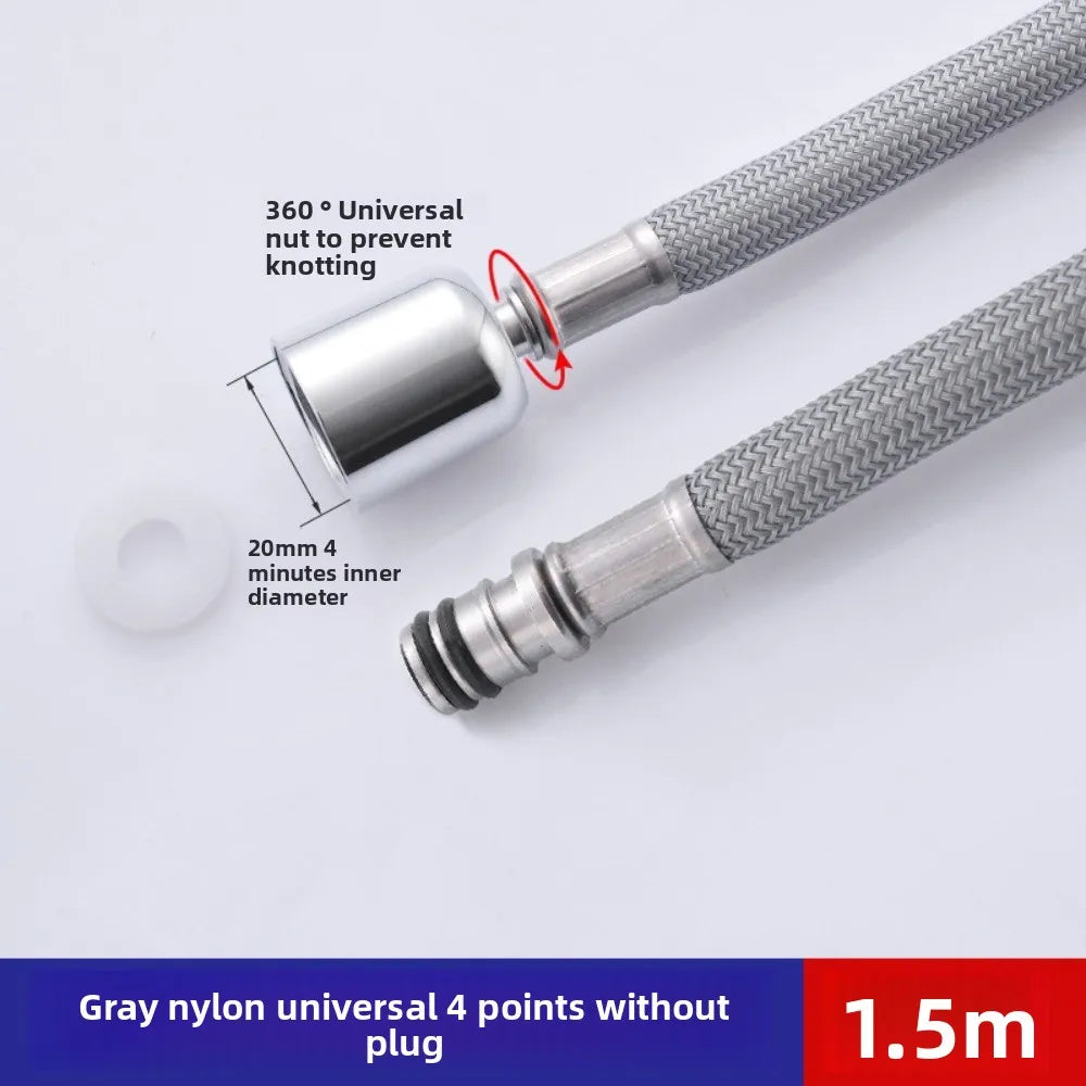 Flexible Nylon Shower Hose 1.5M/2.0M High Pressure G1/2