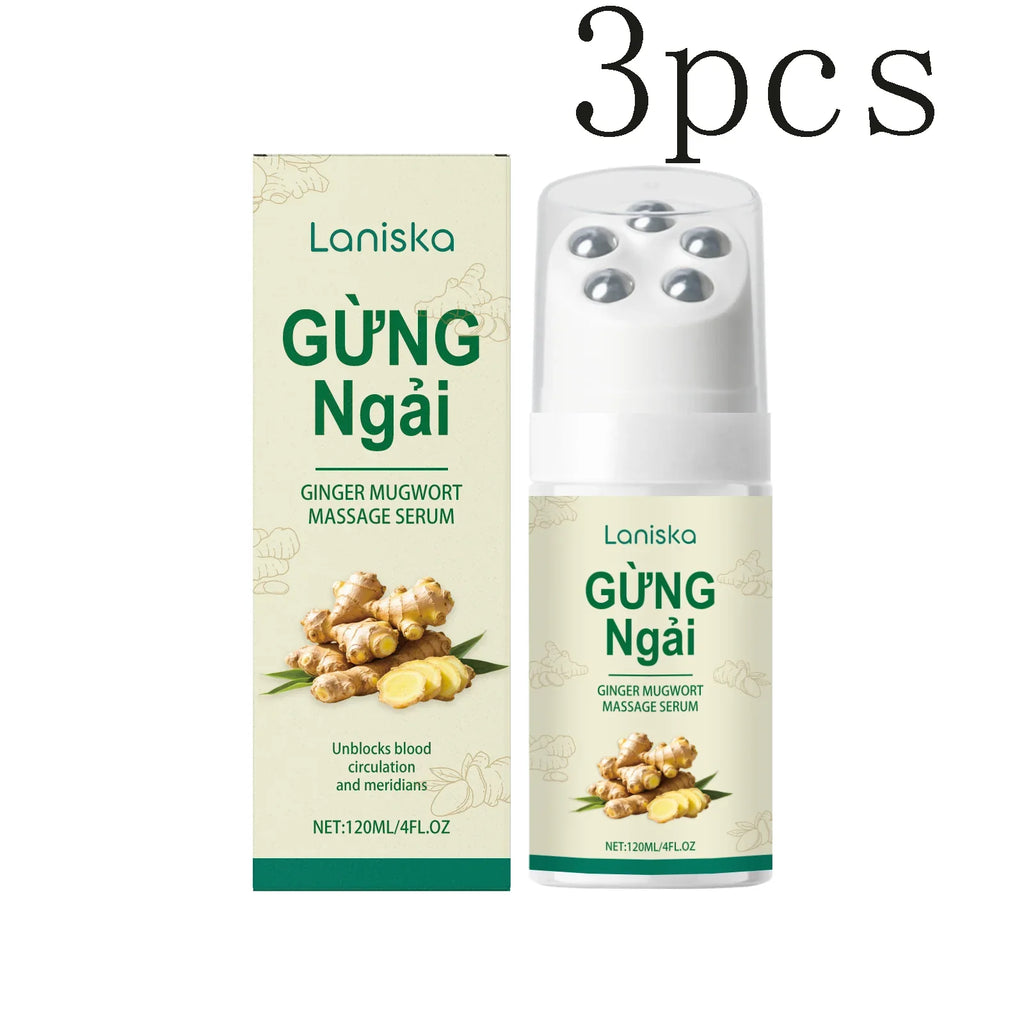 Ginger & Mugwort Roller Massage Oil – Neck & Shoulder Care