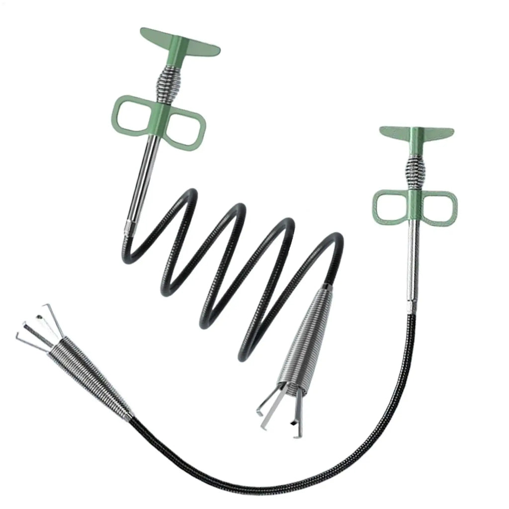 4-Claw Drain Snake Auger – Rustproof, Non-Slip Handle
