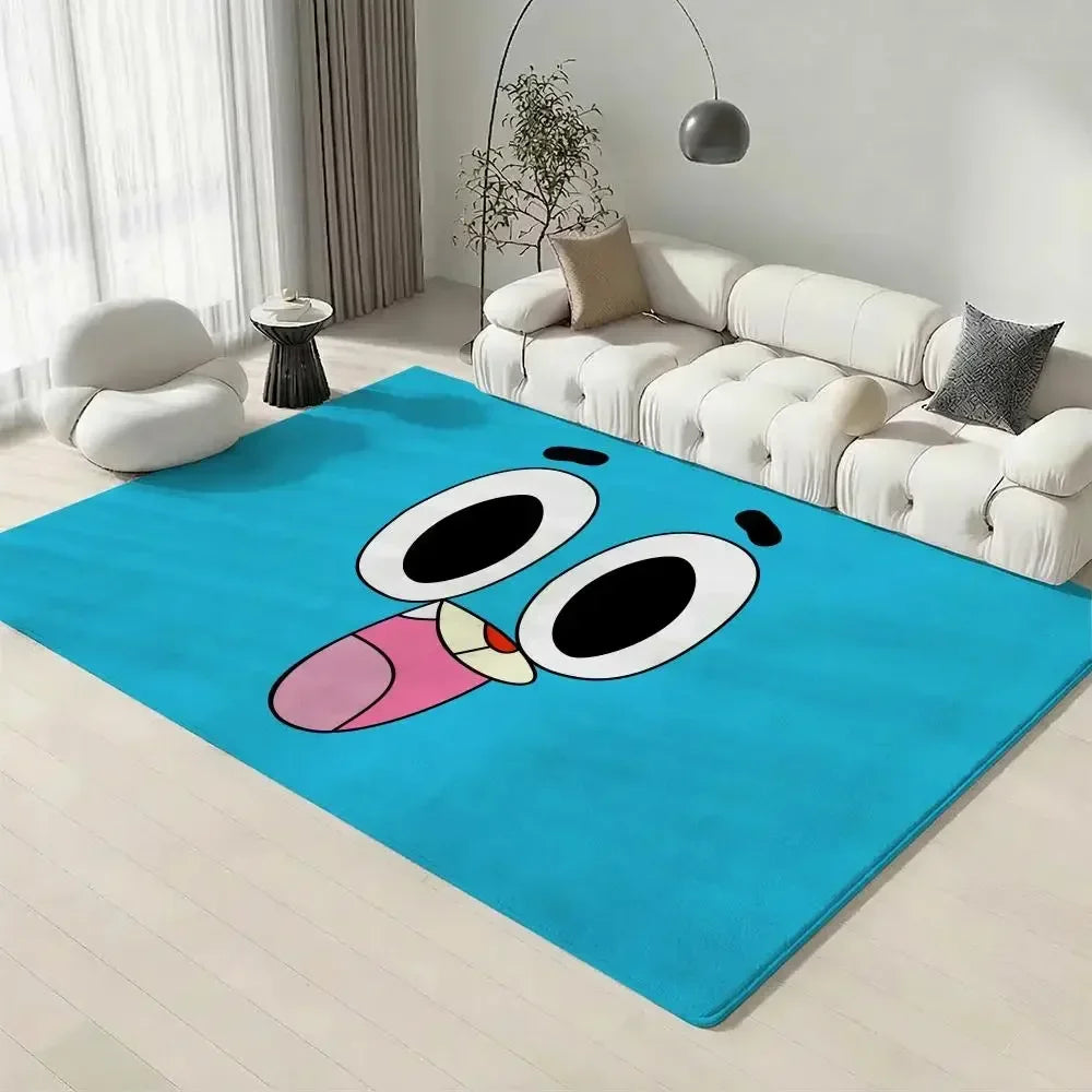 Amazing World of Gumball Flannel Floor Mat | Non-Slip Doormat