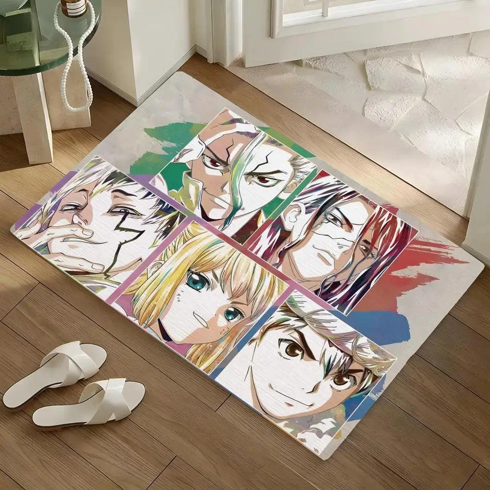 Diatomite Bath Mat – Quick Dry, Anti-Slip & Anime Design