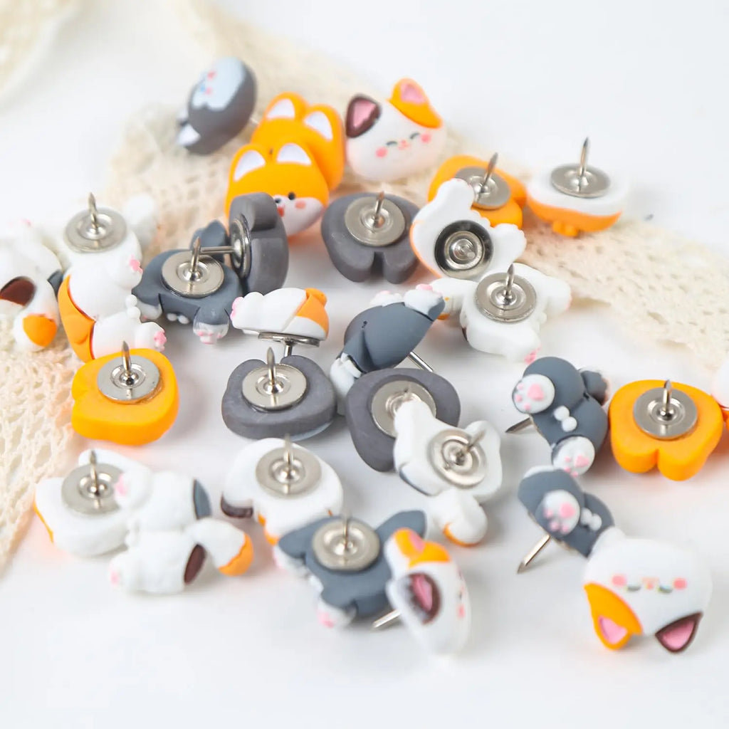 Bview Art 20 Dog Cat Push Pins Cute Decorative Animal Thumb Tacks