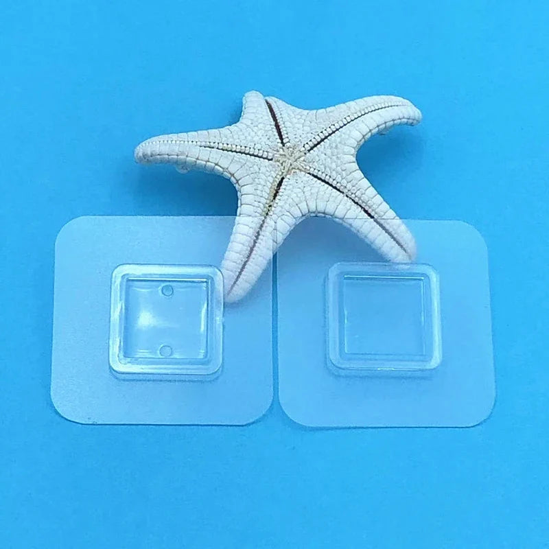 Transparent Adhesive Wall Hook – No-Drill Strong Sticky Hook