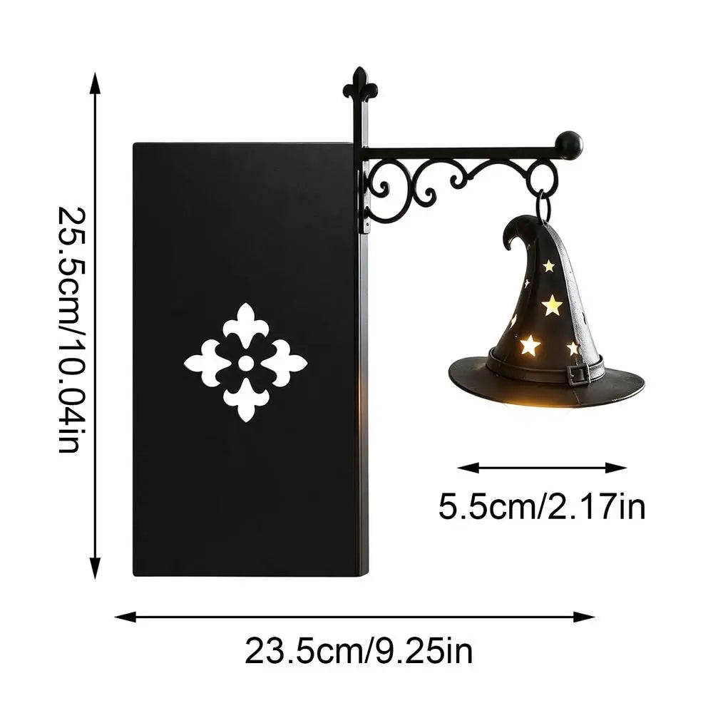 Halloween Bookshelf Lantern – Vintage Gothic Miniature Shelf Lamp