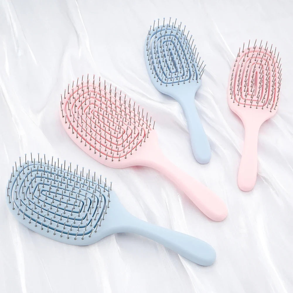 Wide Tooth Hollow Detangling Comb – Scalp Massage & Styling