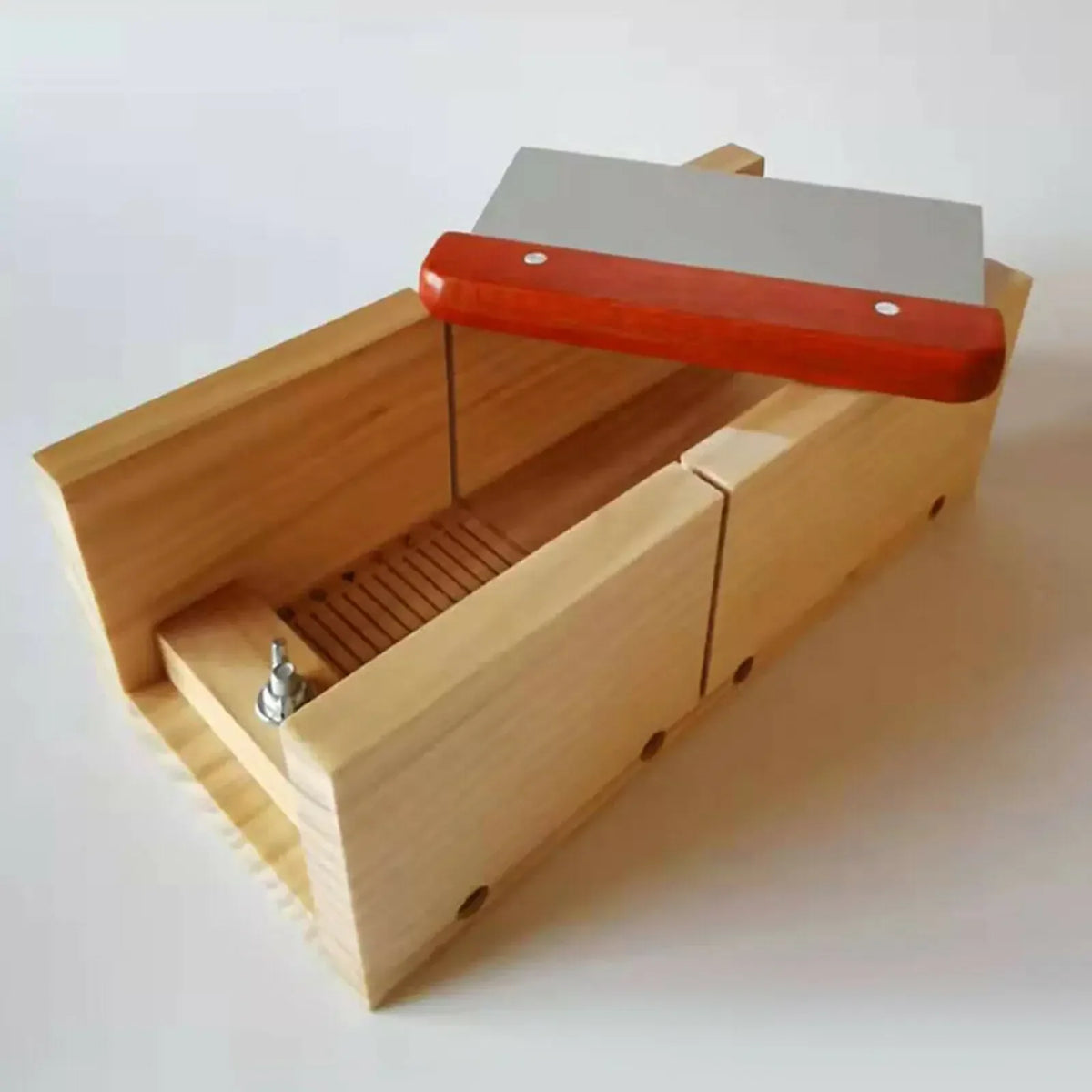 Adjustable Wooden Soap Loaf Cutter Mold with Scale | DIY Tool