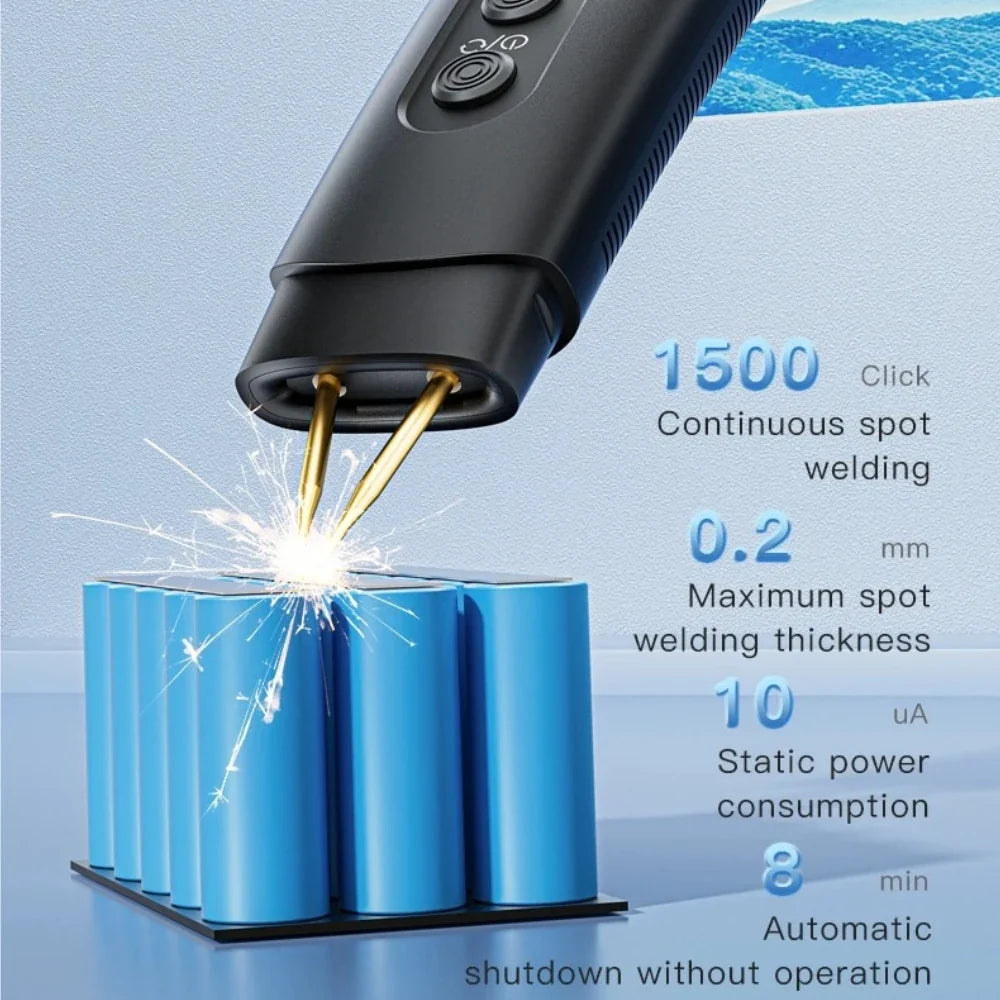 HU-10B Handheld Spot Welder 3360W 800A 1 4 Screen Auto Manual Dual