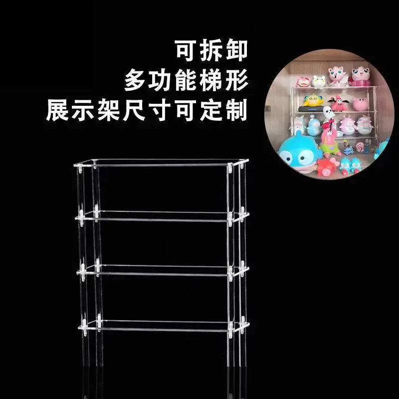 Acrylic Multi-Layer Display Rack for Figurines, Dolls & Toys