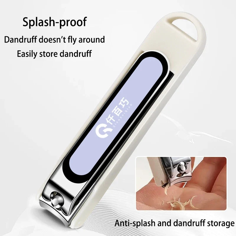 Stainless Steel Anti-Splash Nail Clipper Set | Nail Care Kit