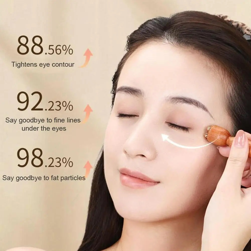 Lotus Seedpod Gua Sha Facial Massager – Brass & Rosewood