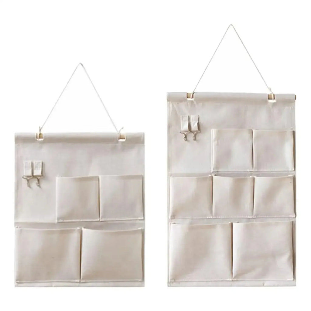 Cotton Wall Hanging Storage Bag Organizer – 4 or 7 Pockets