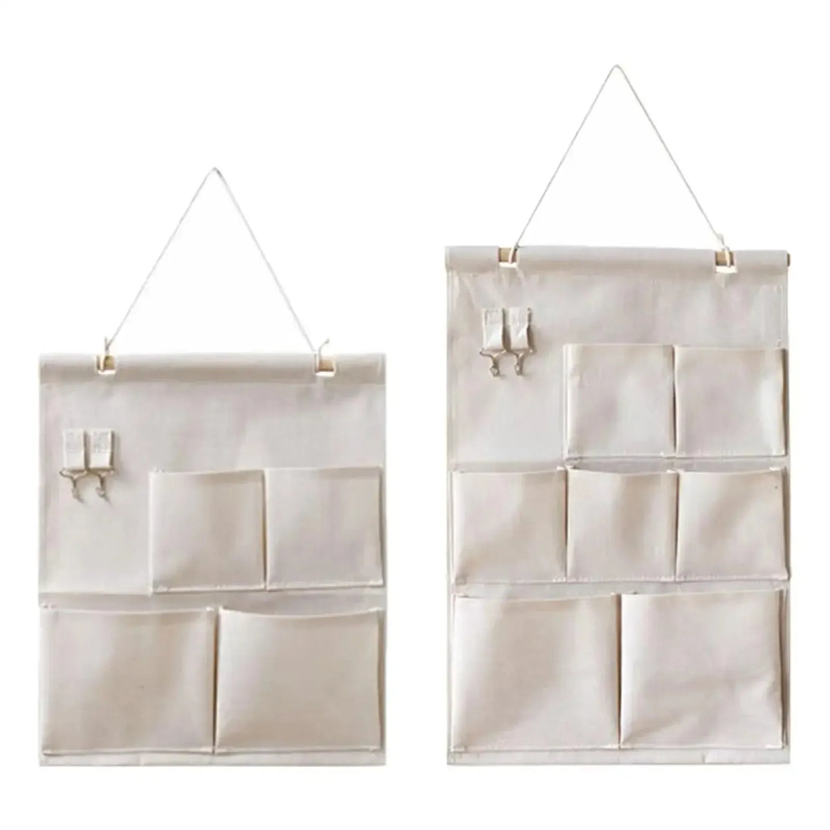 Cotton Wall Hanging Storage Bag Organizer – 4 or 7 Pockets