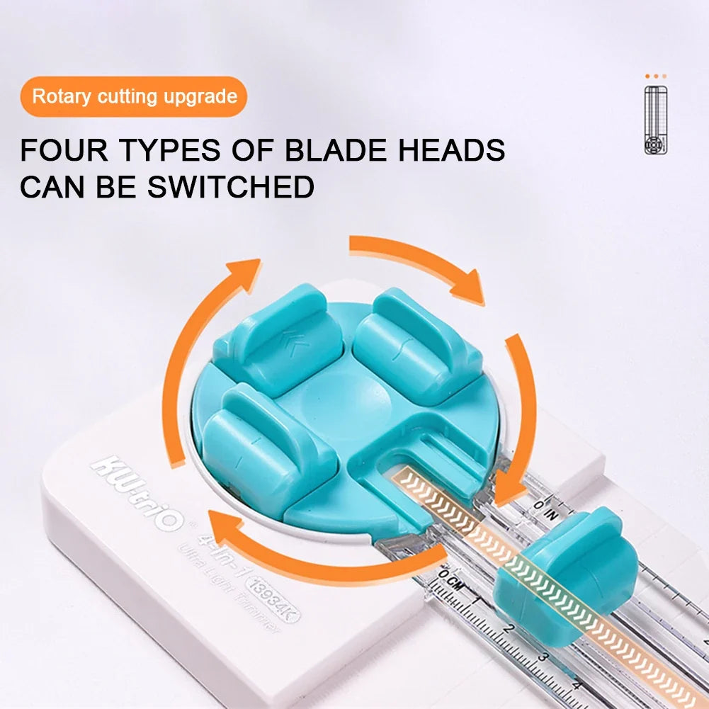 4-in-1 Craft Paper Cutter – DIY Scrapbook Trimmer Tool