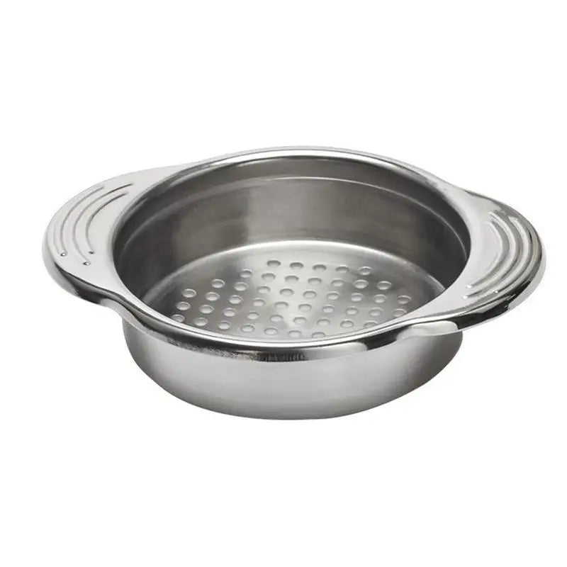 Stainless Steel Food Can Strainer Sieve Tuna Press Lids Oil Drainer