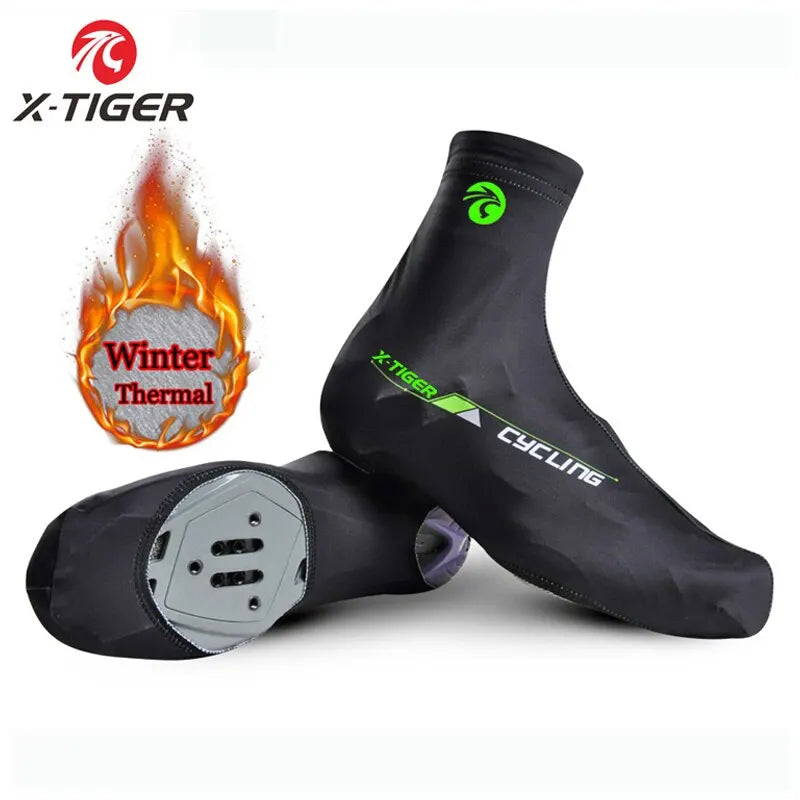 X-TIGER Winter Thermal Fleece Cycling Shoe Covers | MTB & Road
