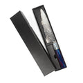 Damascus Chef's Knife – Japanese Steel & Colorful Wood Handle