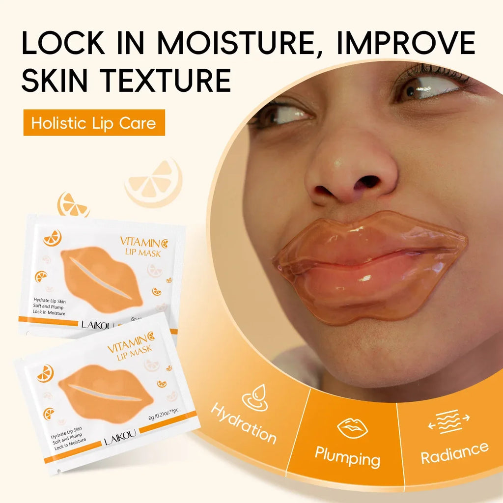LAIKOU Hydrating Lip Mask Gel Patches – Moisturize & Repair