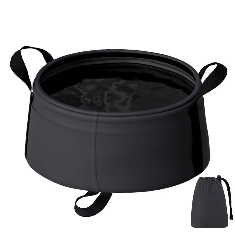 Portable Folding Basin 8.5L – Camping & Travel Wash Bowl