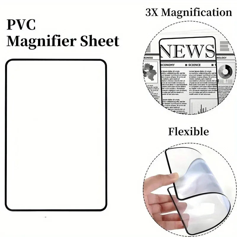 Full Page Sheet Magnifier – Large Reading Magnifying Lens